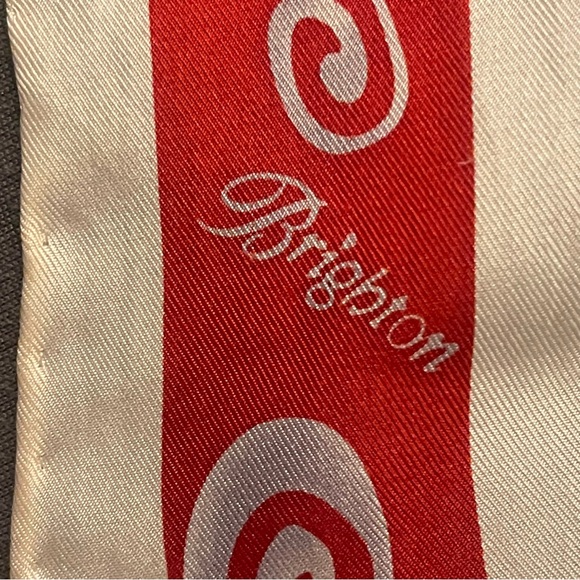 Brighton Red and Cream Swirl Scarf - Picture 2 of 7